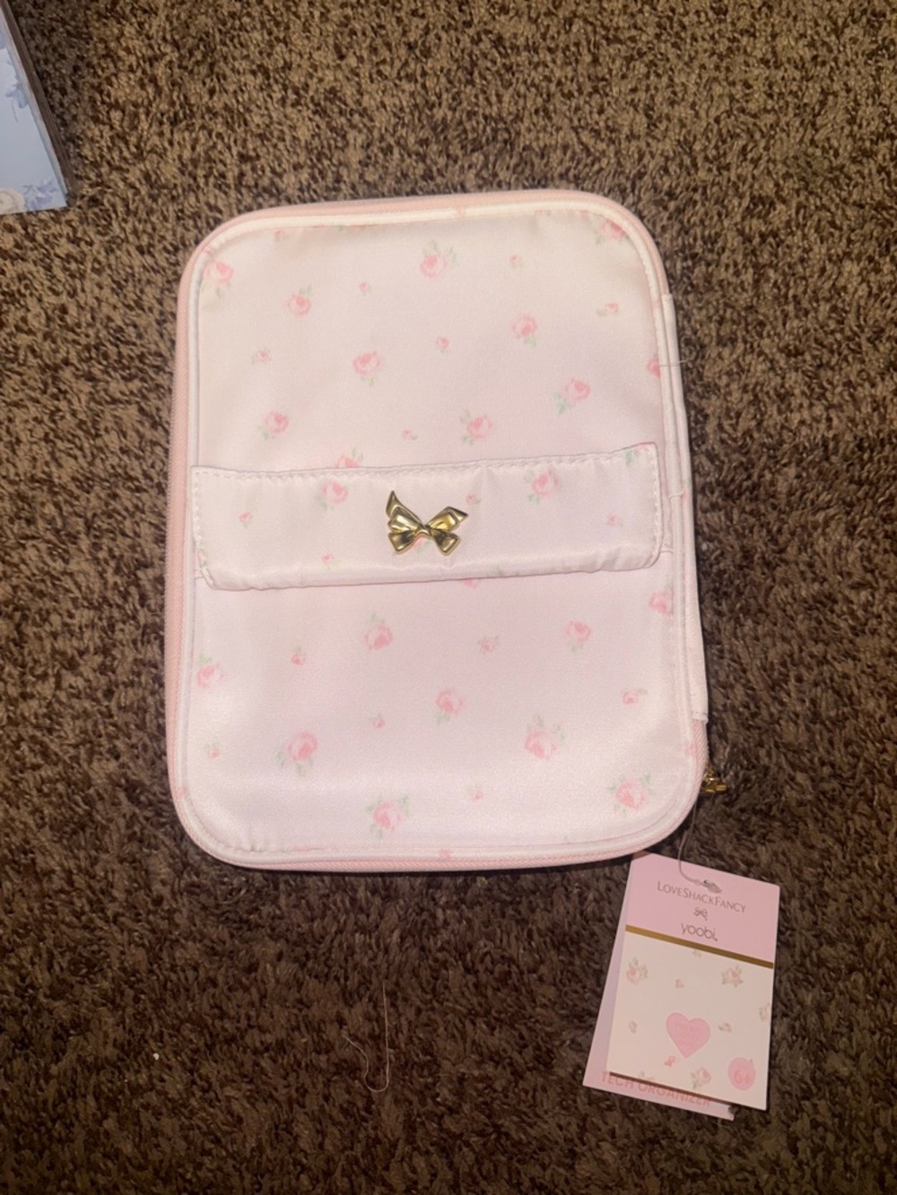 LoveShackFancy x Target Pink Tech Organizer